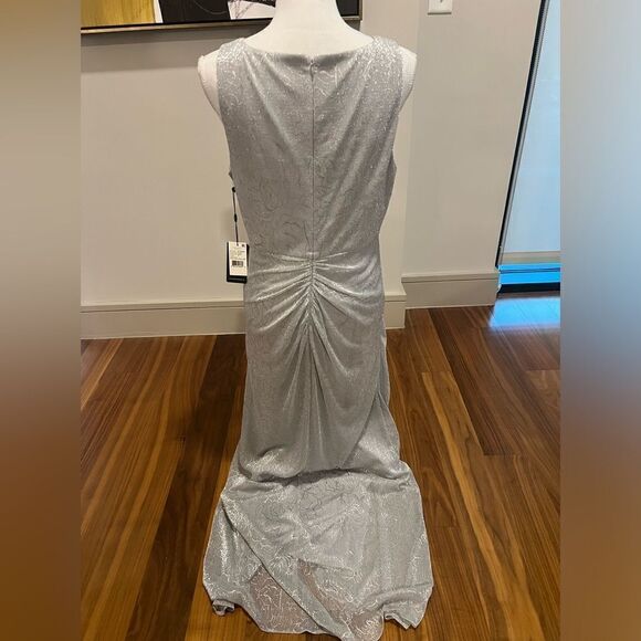 Adrianna Pappel silver gown size 12 NWT - Picture 11 of 16